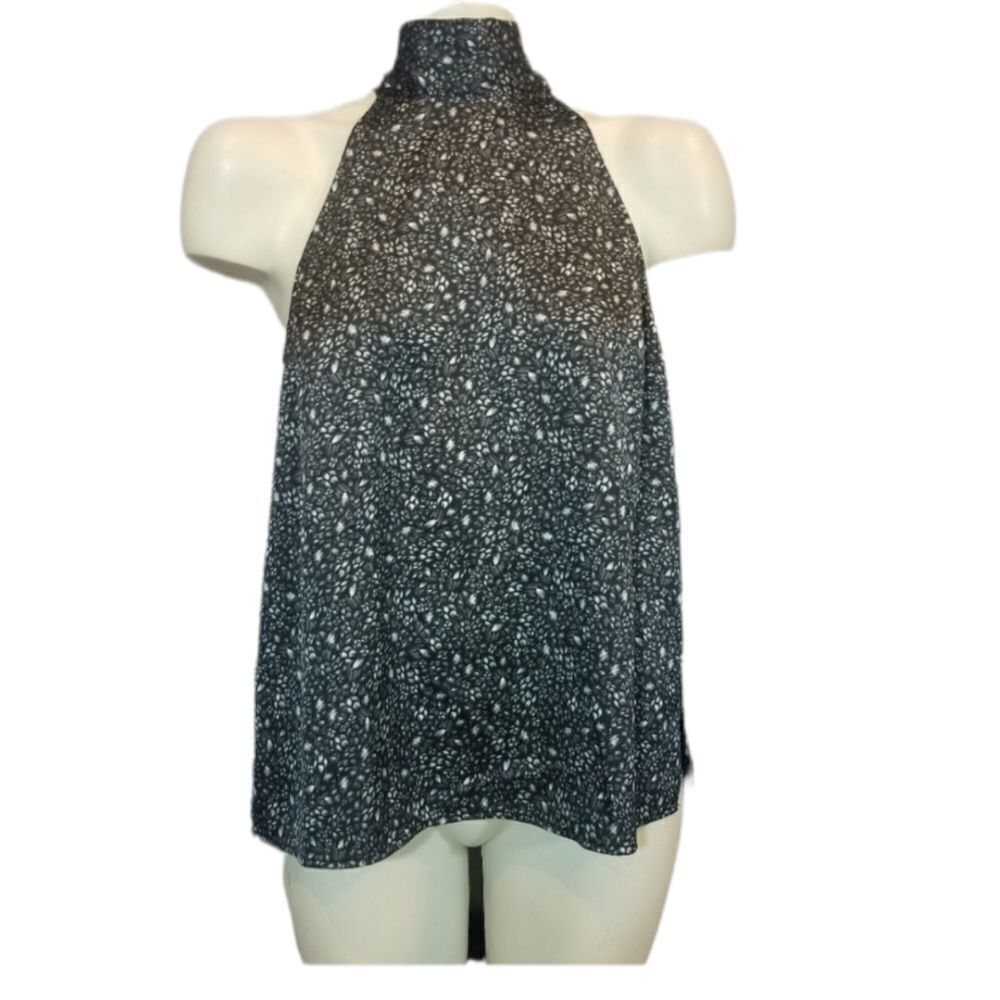 Chelsea 28‎ Black & White Tie Neck Size Small